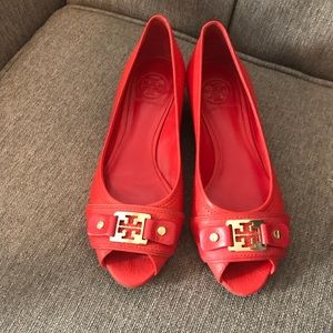 Red Tory Burch shoes